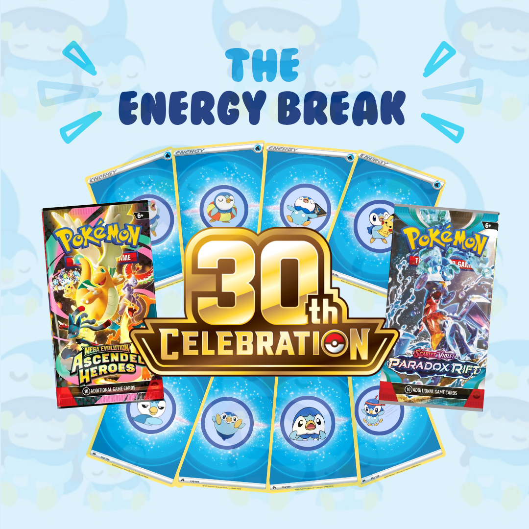 Energy Break: 30th Anniversary, Ascended Heroes, Paradox Rift (70 Packs)